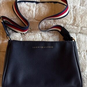 Tommy Hilfiger Navy Crossbody with Red, White & Blue Strap